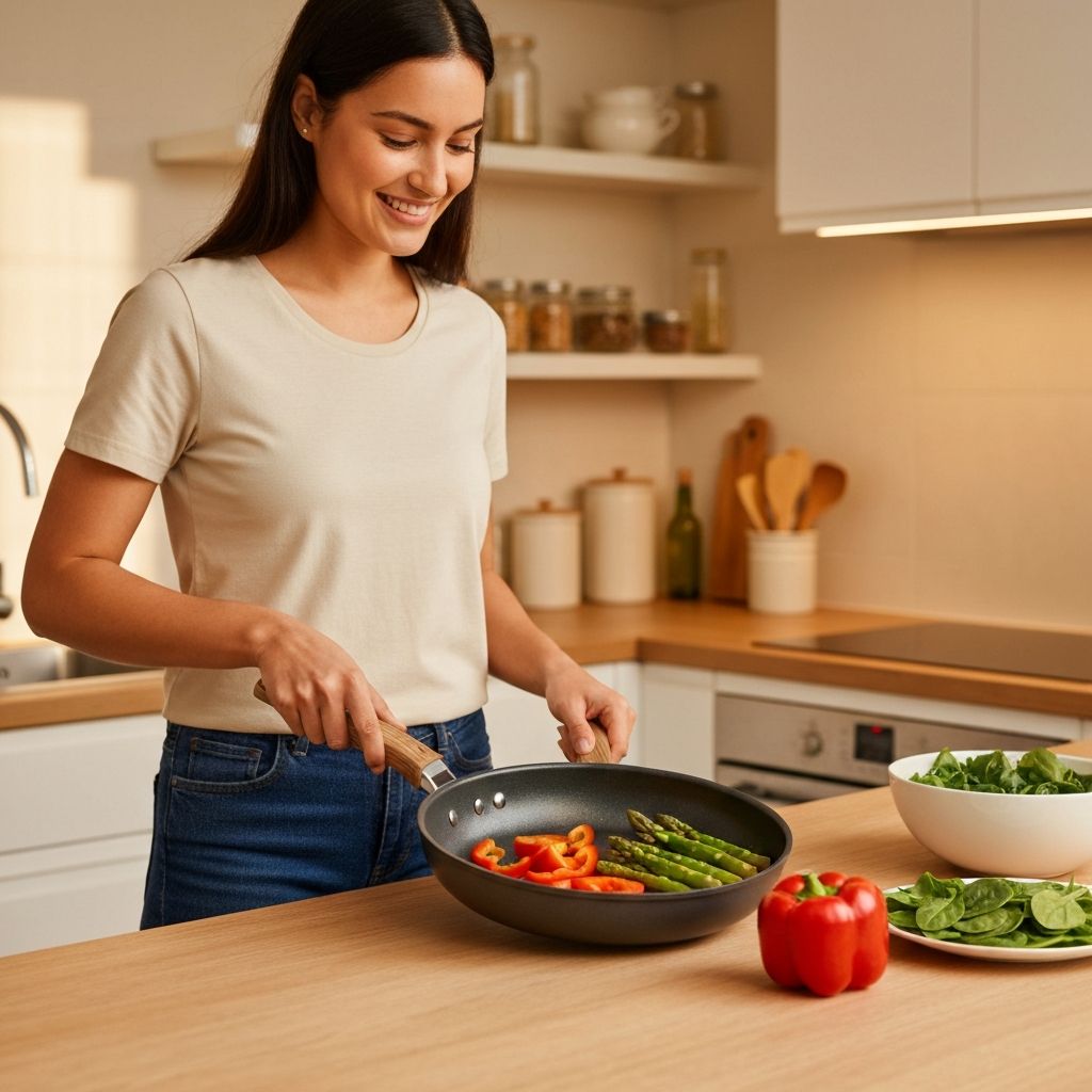 Healthy cooking with Sensarte non-stick cookware